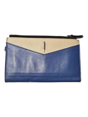 THACKER Multi-use Color block Alexis double zip Wristlet Wallet NWOT